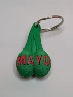 Hung Like a Bull - Mayo Keyring