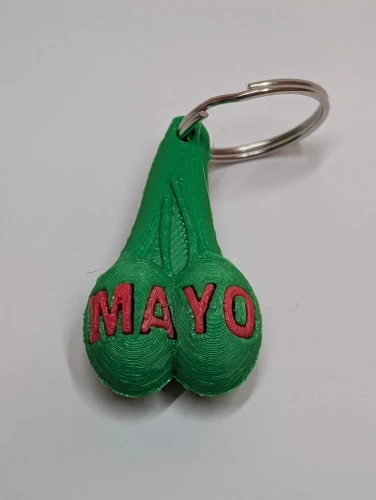 Hung Like a Bull - Mayo Keyring