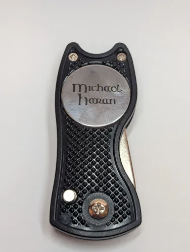Personalised Golf Divot Tool - Black