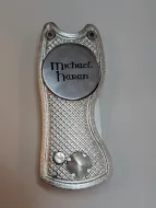 Personalised Golf Divot Tool - Silver